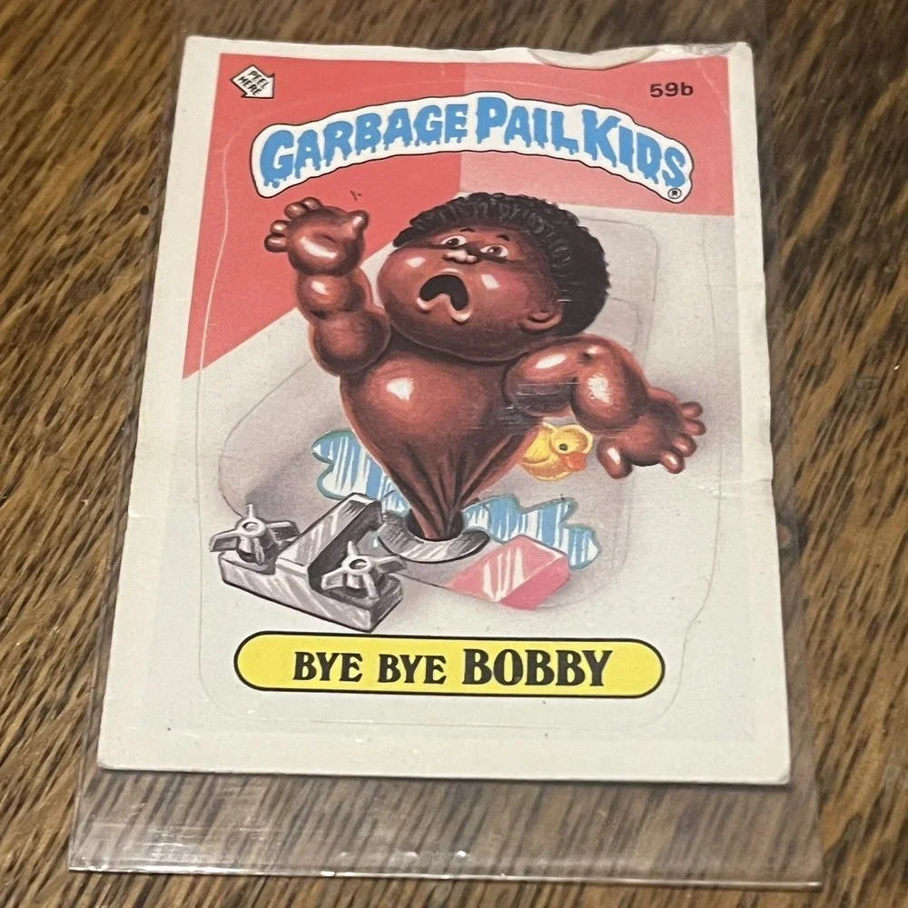VTG 1985 Topps Garbage Pail Kids #59b BYE BYE BOBBY Original Series 2 GPK